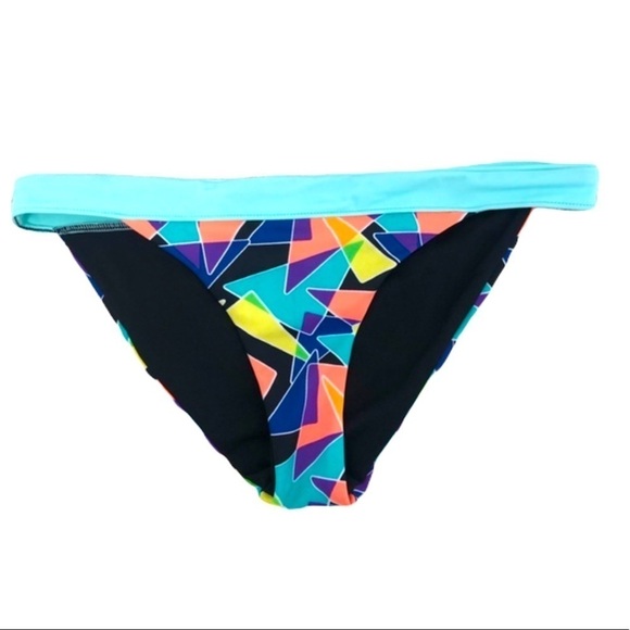 NWT Sole East Kuta Triangle Pattern Bikini Bottom M - Picture 1 of 5